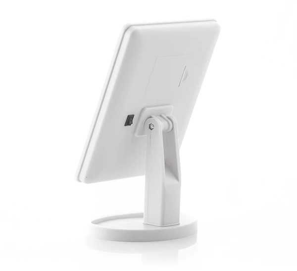 Лед козметично настолно огледало за гримиране с 16 вградени светлини