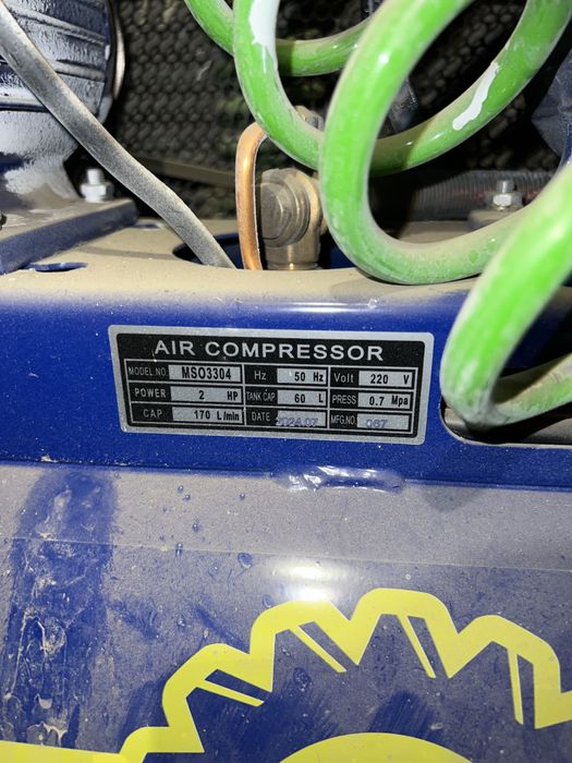 Компрессор споттер шлифмашина