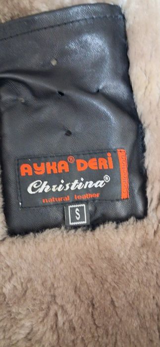 Зимняя кожаная куртка