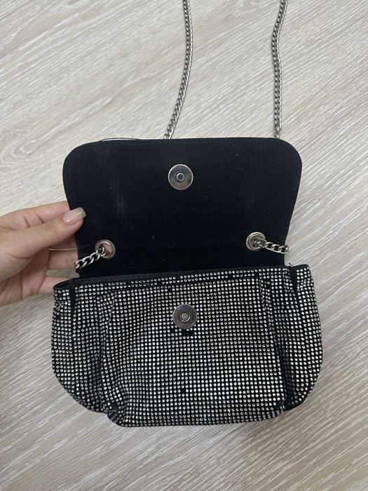 Сумка pull&bear со стразами прямоугольная