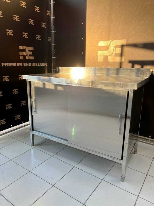 Стол шкафчик купе. Нержавейка