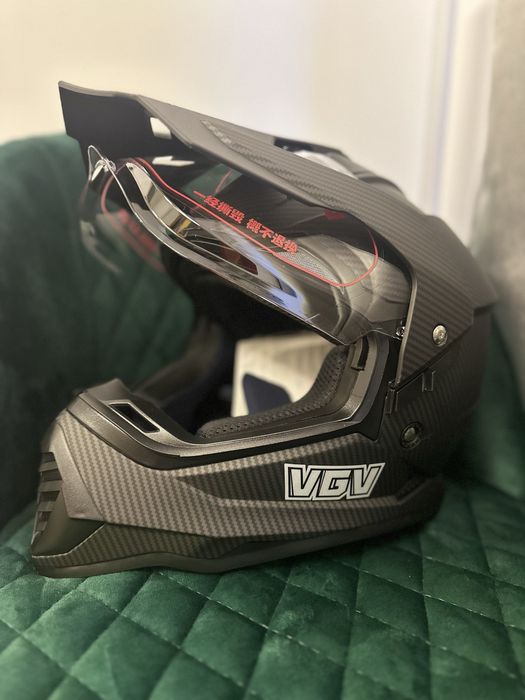 Casca moto/ATV black carbon