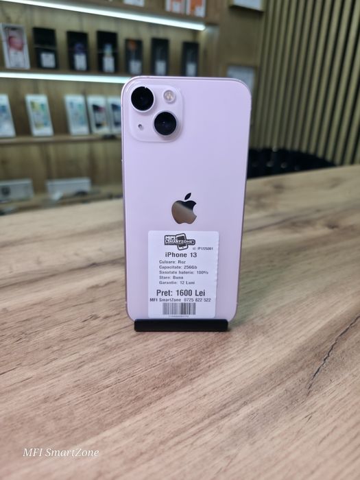 iPhone 13 Roz 256Gb - Sanatate bat.100% - Garantie 12 luni