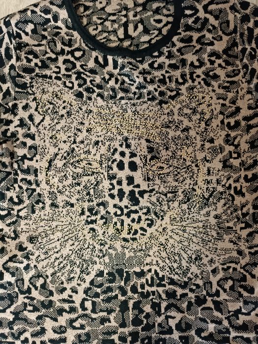 Кофта удлиненная с принтом  54-56рзм