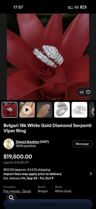Bulgari Serpenti Viper 18k
