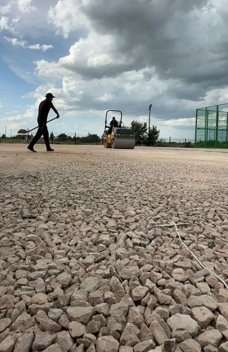 Асфальт,асфальтирование укладка брусчатки