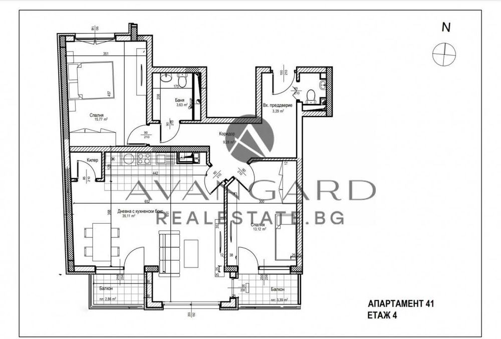 Продава се Тристаен апартамент в Пловдив, Кършияка - 130 кв.м за 1695 €/кв.м - Снимка #1