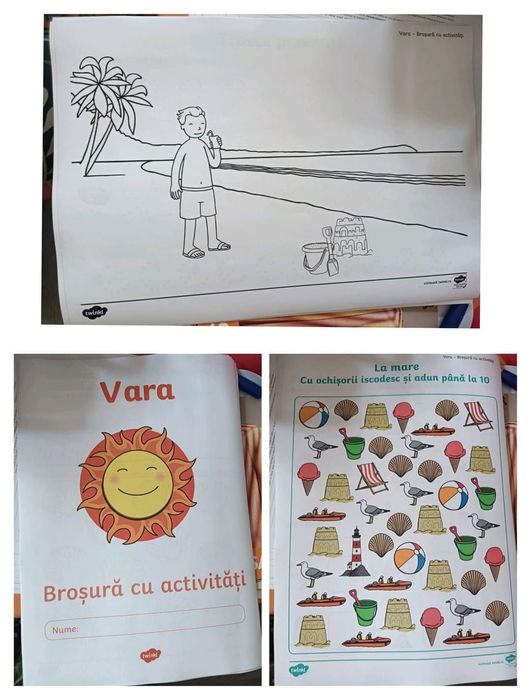 Broșuri de vacanta cu activități