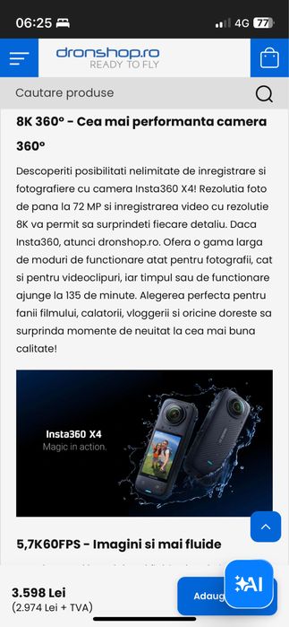 Insta360 X4 Adventure Bundle, full box