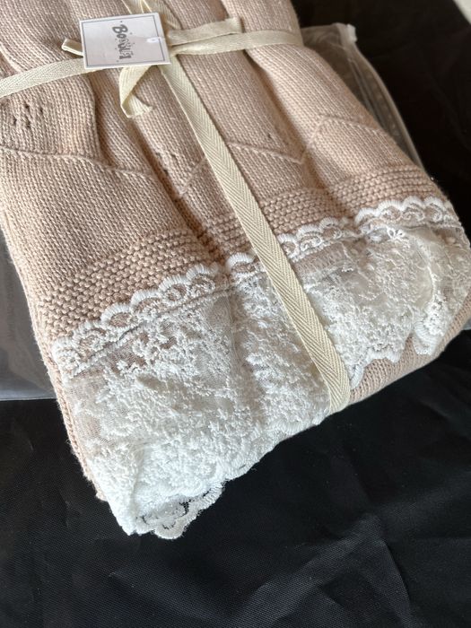 Patura bebelusi - bumbac tricotata