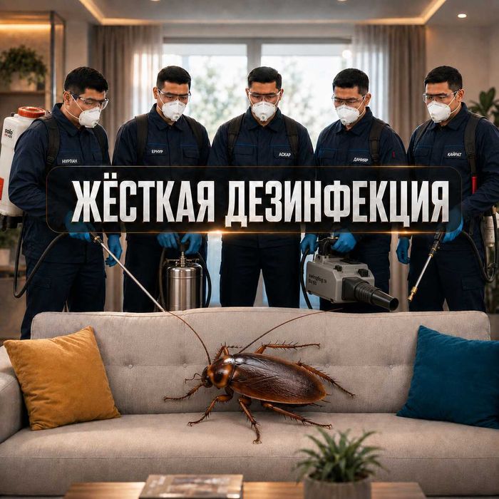 Дезинфекция уничтожение тараканов клопов кандала муравьи блохи