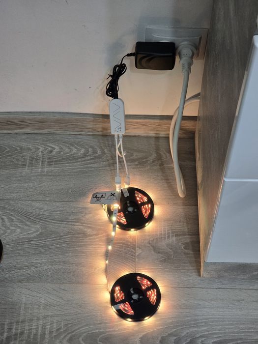 Bandă LED Smart RGB WiFi 10M (2x5M) – Muzică, Alexa & Google Home