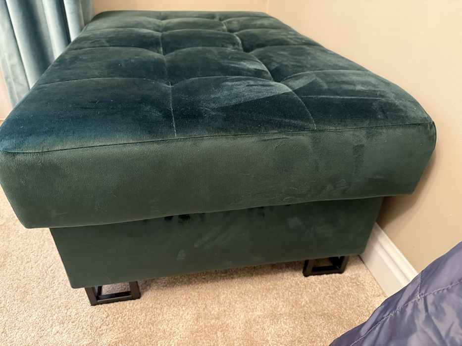 Coltar catifea extensibil cu lada