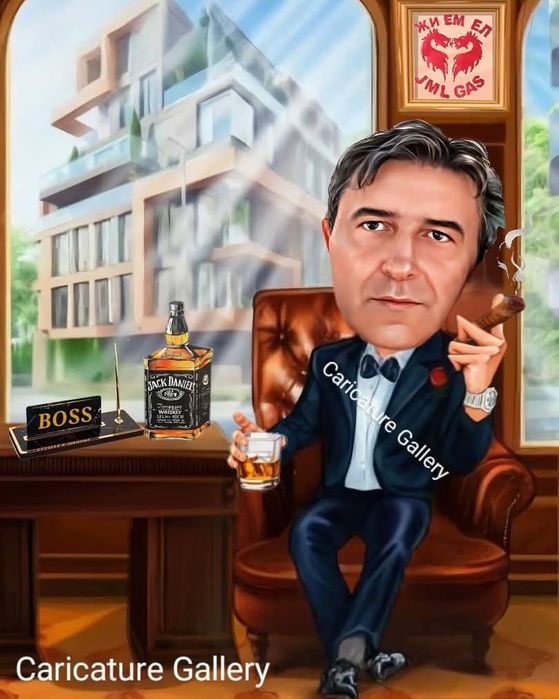 Дигитални Карикатури Портрет Ръчна Рисувана Карикатура Подарък Рожден ден Юбилей Двойка Картини Магнит че Картичка Рамка Младоженци