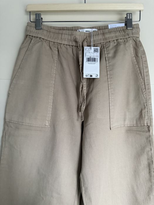Pantaloni superbi cu talie înaltă Mango