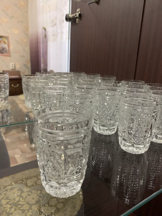 Рюмочки хрусталь( 12 шт) - 2 вида