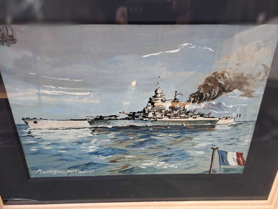 tablou acuarela 67/52 cm semnat Morariu Silviu datat 1958