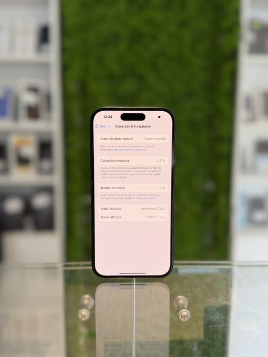 iPhone 15 128Gb Black/Baterie92%/Garantie 12 luni @atsgsm.ro