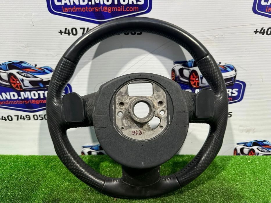 volan piele audi a6 c6 s-line cu padele 2004-2011