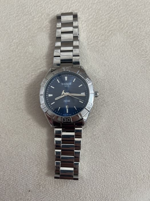 Часы Tissot PR 100 с синим циферблатом