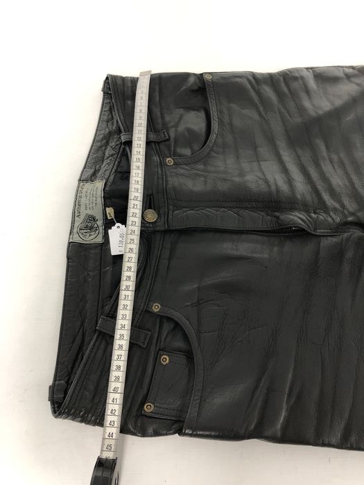 Pantaloni moto de piele clasici mărimea 32