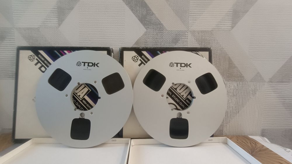 TDK 26 cm pereche role magnetofon banda TDK super