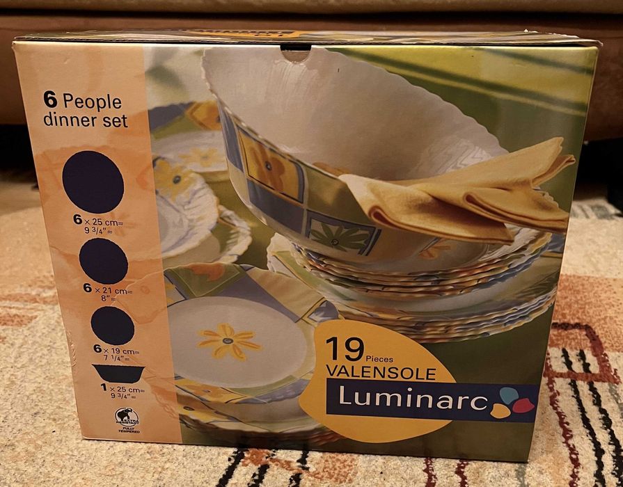 Set vesela Luminarc Valensole 19 piese nou in cutie originala