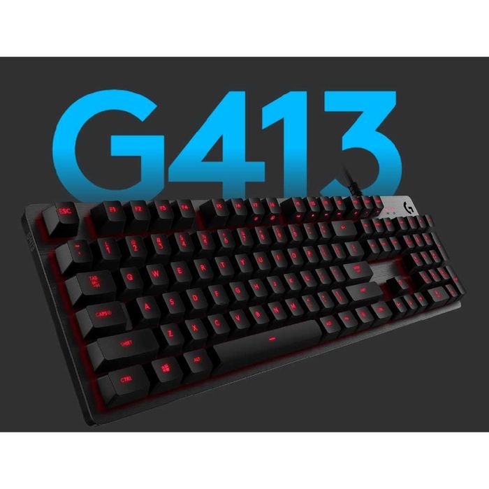 Tastatura Mecanica gaming Logitech G413 Carbon Red switch Romer-G Noua Sigilata