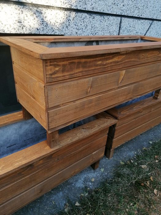 Дървени Кашпи размери по поръчла