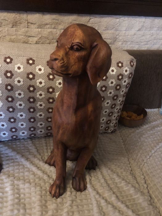 Urgent! Pret redus! 2 statui din lemn masiv dimenensiune mare