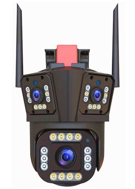 Camera Tripla de Supraveghere, Wireless, NV, Deterct Miscare Umana