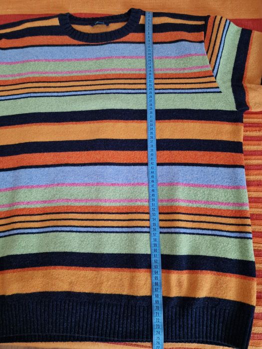 Pulover barbatesc, 100% lana, moale si pufos, marimea XL, ca nou