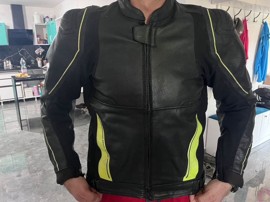 Geaca moto piele