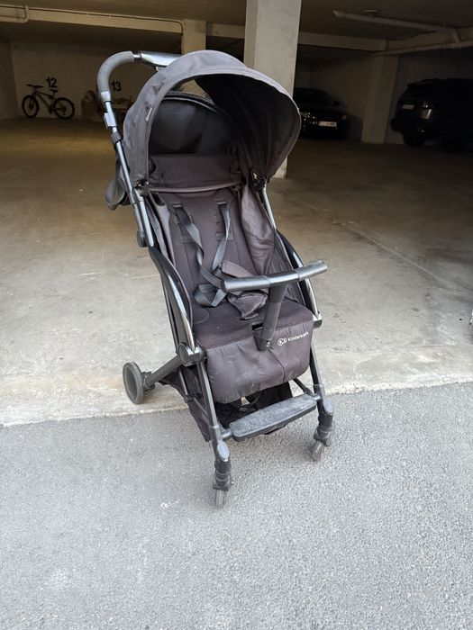 Carucior sport Kinderkraft Pilot, de la nastere, Negru