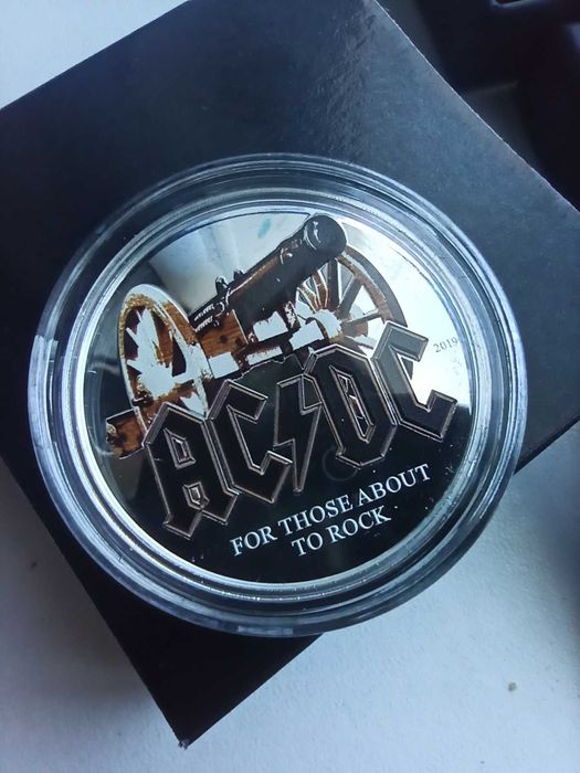 Страхотна Сребърна Монета AC/DC Ограничен Тираж