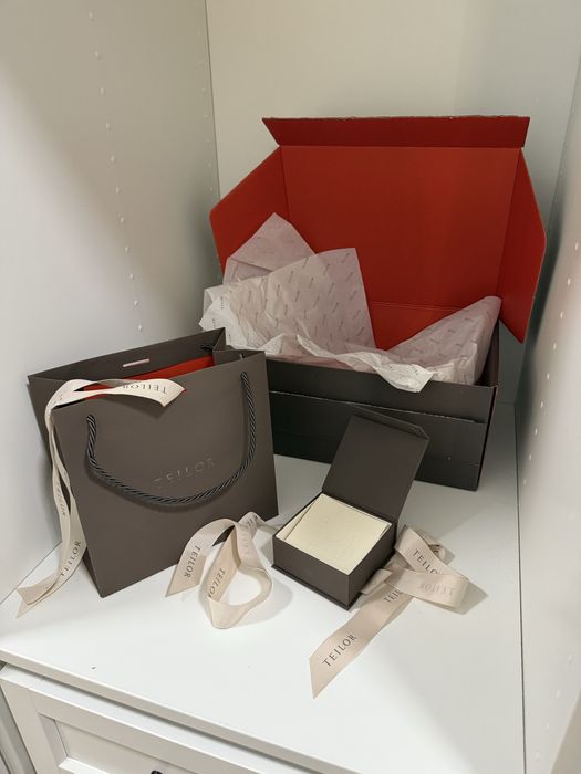 Set punga cadou Cutie ambalaj teilor bijuterii cercei bratara lantisor