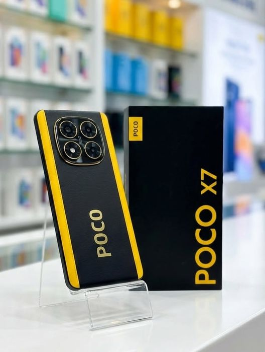 Poco x7 в фирменном цвете