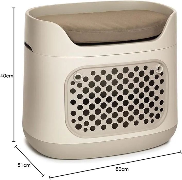 Cusca transport pat casuta cotet caini pisici litiera acoperita ikea