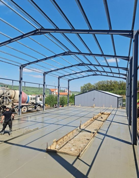 Structura metalica 16x20 din profile cu pane din teava
