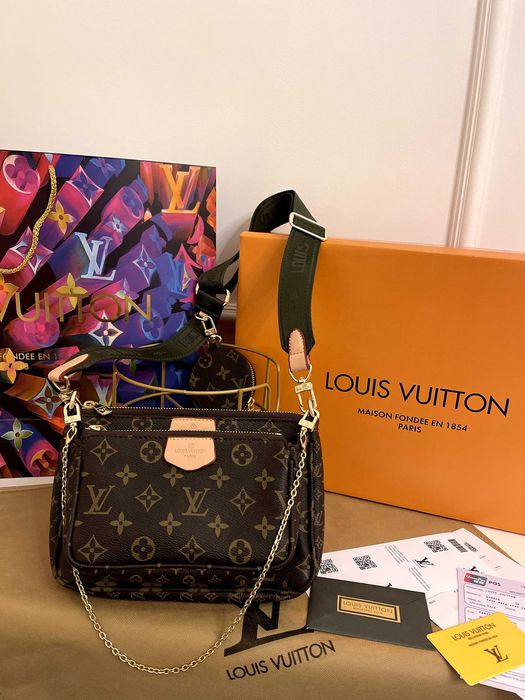 Geantă/Poșetă Lous Vuitton Multi Pochette Green 24x13x5