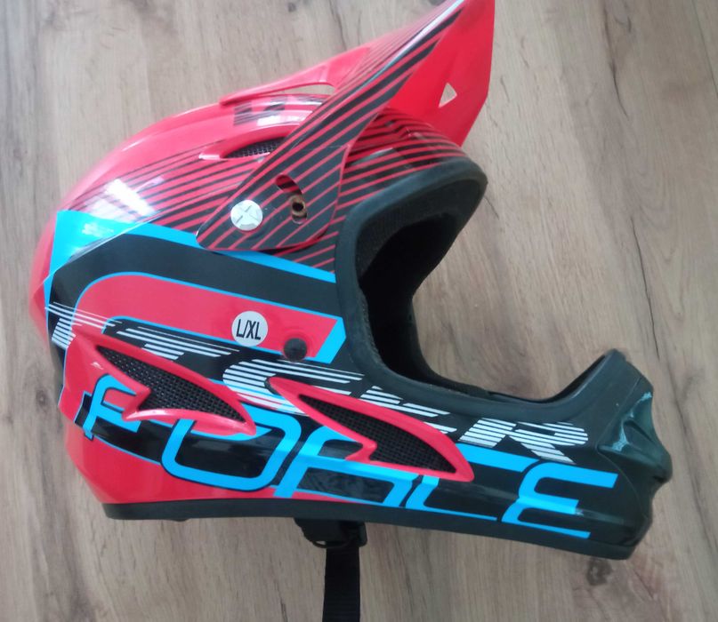 Каска Downhill Force цвят червен размeр L/XL