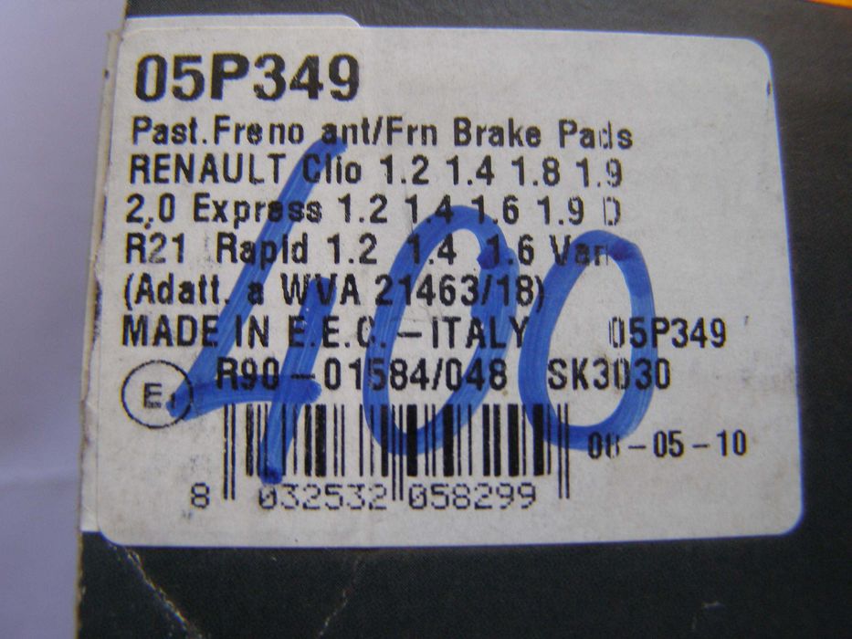 Placute frana Renault  Clio , Renault Expres ,R21 , Rapid