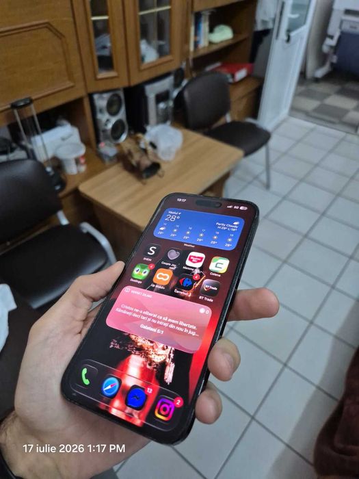 iPhone 14 Pro Max 128GB Space Black | Full Box | Folie silicon + Folie sticlă extra | Husă Mobilfox