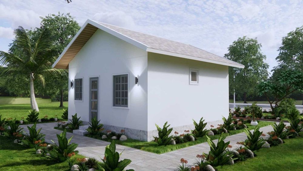 НА ИЗПЛАЩАНЕ - Луксозна сглобяема къща с 2 спални, 36 кв. м