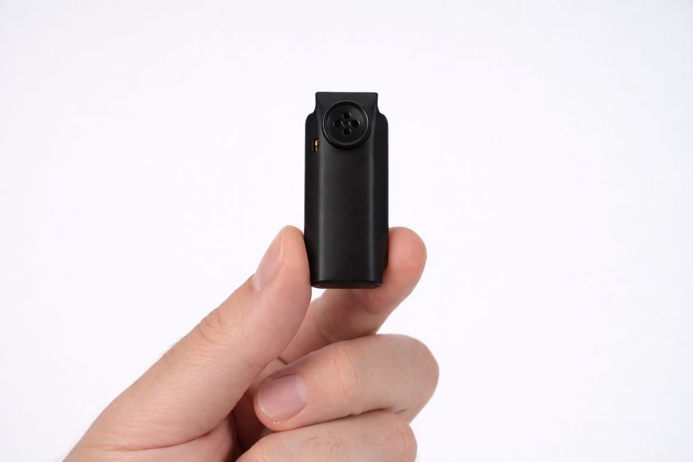 Micro Casca cu Camera Video in Nasture Casti pentru Copiat Sisteme NOI