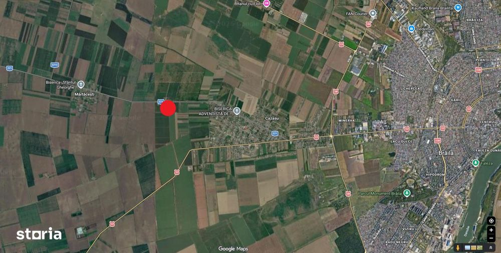Teren intravilan 2.8ha in Cazasu, 100m la DJ221 asfaltat Marticesti