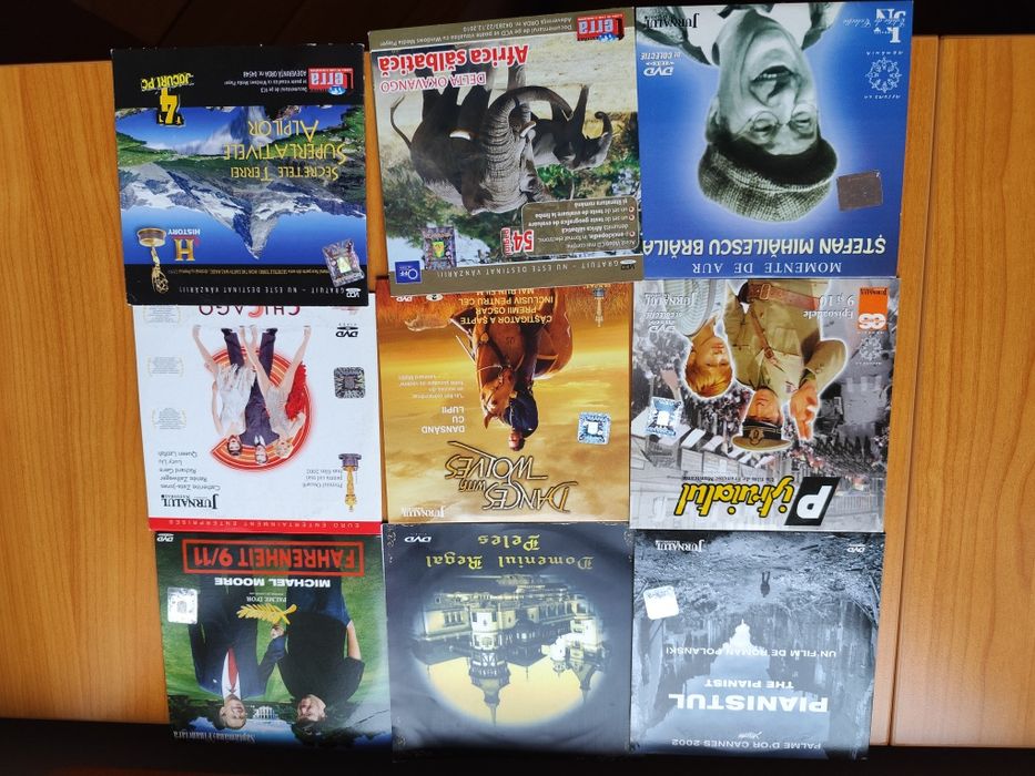 150 DVD-uri cu filme artistice si documentare