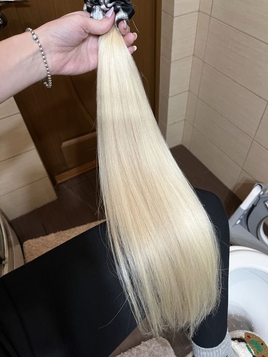 Волосы для наращивания блонд