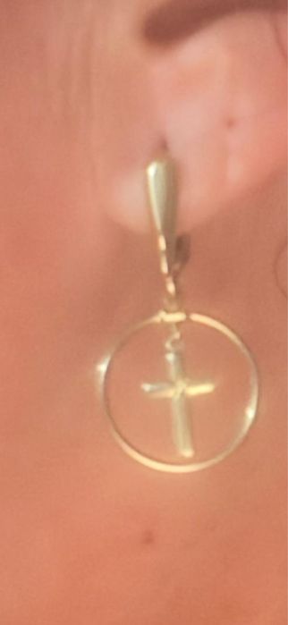 Cercei de aur 14 k au 2 gr 80
