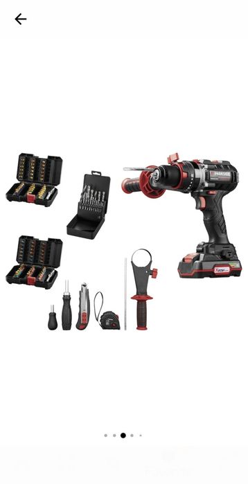 Set de găurit cu percuție, Parkside Performance 20V PSBSAP 20-Li C3